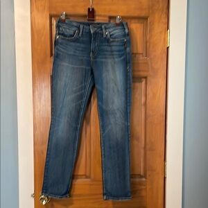 Silver Jeans Co. Women's Suki Mid Rise Curvy Fit Straight Leg Jeans